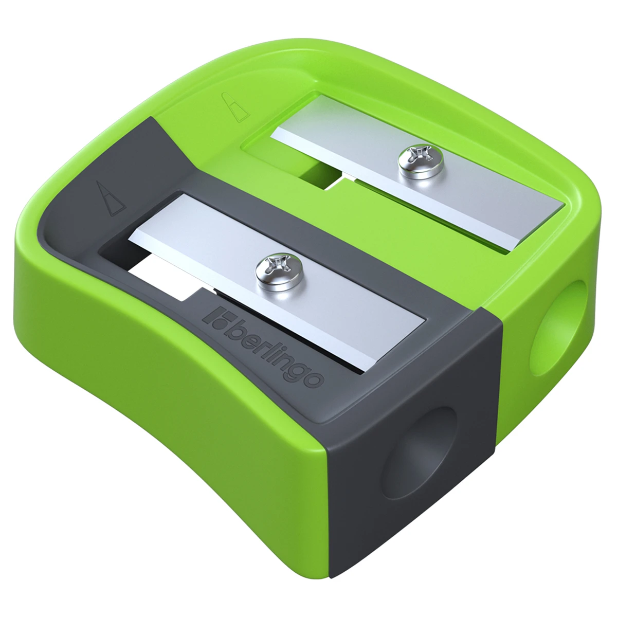 Точилка пластиковая Berlingo "Color Zone Duo", 2 отверстия, для Точилка пластиковая Berlingo "Color Zone Duo", 2 отверстия, для