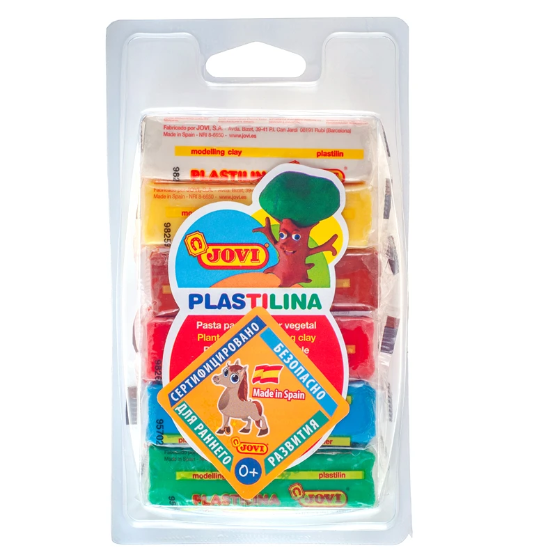 Пластилин JOVI, 06 цветов, 25г, блистер Пластилин JOVI, 06 цветов, 25г, блистер