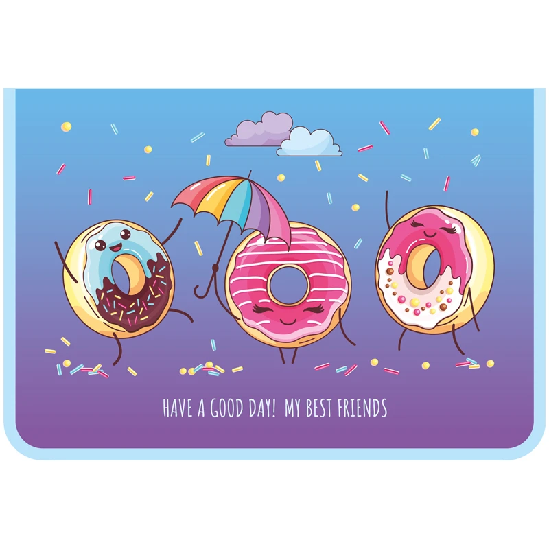 Папка для тетрадей 2 отделения А4 ArtSpace "Good day", пластик, Папка для тетрадей 2 отделения А4 ArtSpace "Good day", пластик,