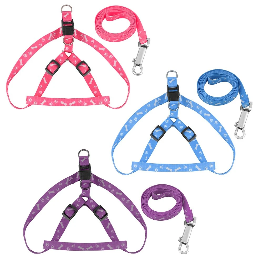 Шлейка прогулочная с поводком. Размер L