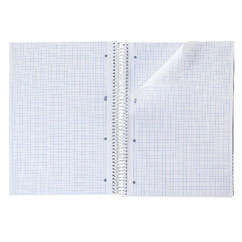 Тетрадь А4, 160 л., HATBER спираль, клетка, обложка твердая, "Листья",