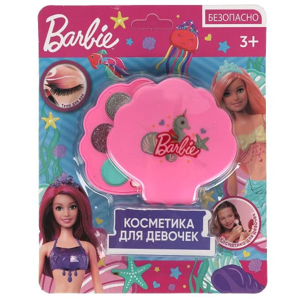 Косметика для девочек БАРБИ тени для век, блистер МИЛАЯ ЛЕДИ Косметика для девочек БАРБИ тени для век, блистер МИЛАЯ ЛЕДИ
