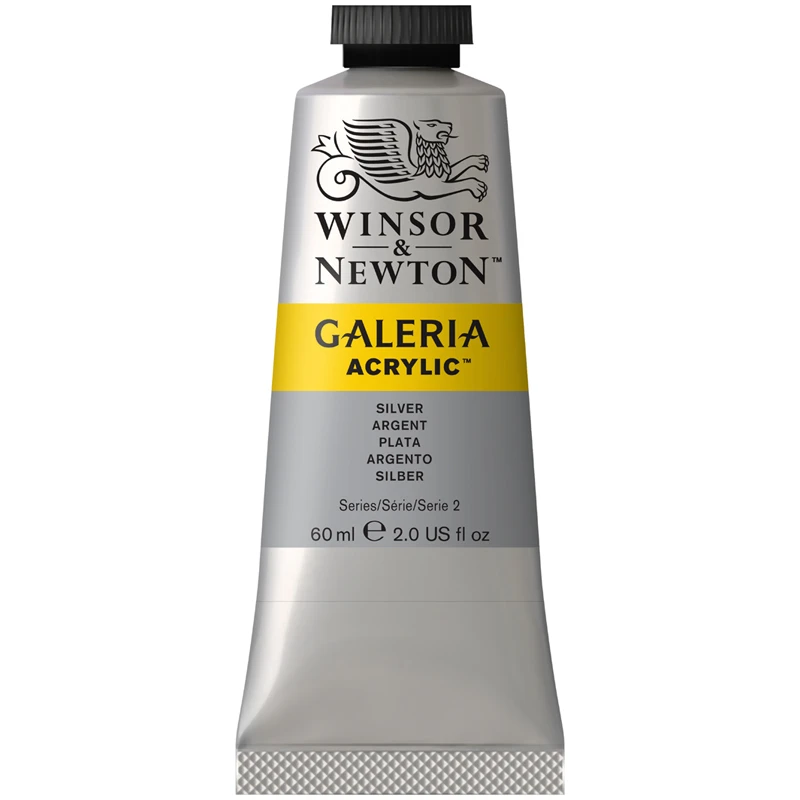 Краски акриловые Winsor&Newton "Galeria", 60 мл, туба, серебрянный Краски акриловые Winsor&Newton "Galeria", 60 мл, туба, серебрянный