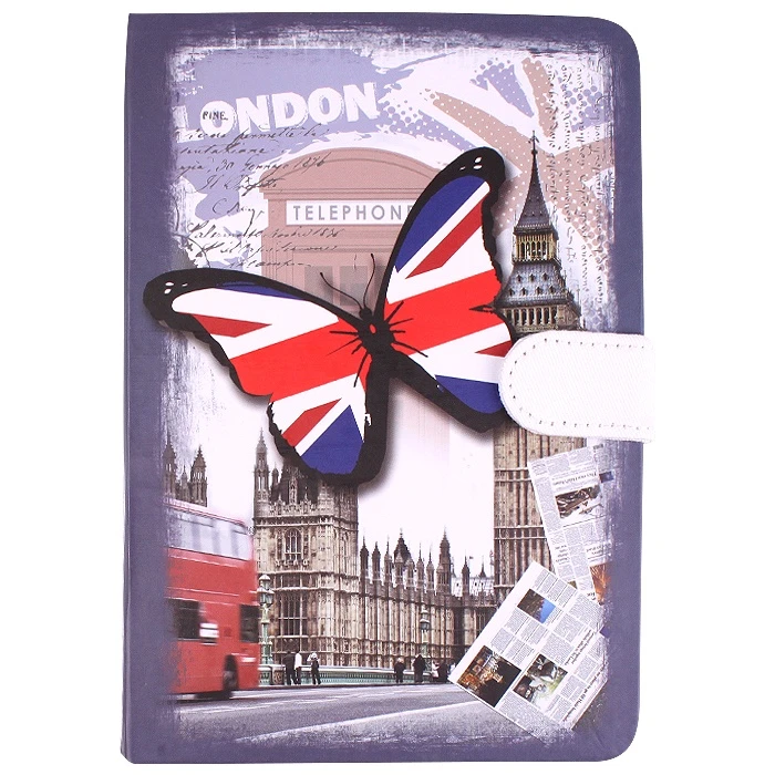 Книжка записная 12,5*19см 144л в клетку на застёжке с цветным срезом Книжка записная 12,5*19см 144л в клетку на застёжке с цветным срезом