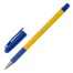 Ручка шариковая с грипом STAFF "Basic BP-14 Orange", СИНЯЯ, узел 0,7