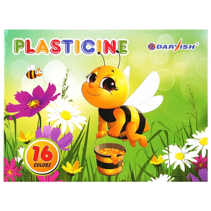 Пластилин 16цв. восковой "Darvish" в пластик. поддоне со стеком Пластилин 16цв. восковой "Darvish" в пластик. поддоне со стеком