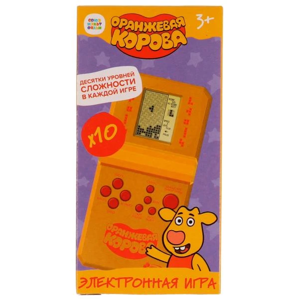 Электронная логическая игра Оранжевая корова 12,5*6,5*2,5см. ИГРАЕМ ВМЕСТЕ Электронная логическая игра Оранжевая корова 12,5*6,5*2,5см. ИГРАЕМ ВМЕСТЕ