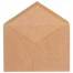 Конверты С6 (114х162 мм) КРАФТ, клей, 90 г/м2, КОМПЛЕКТ 50 шт., треугольный