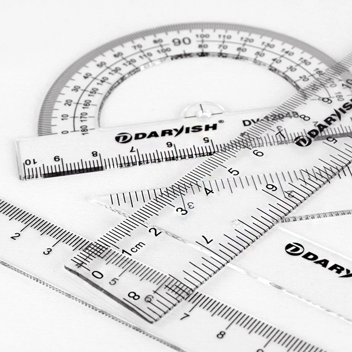 Набор геометрический "Darvish" 4 предмета (линейка 20 см+ транспортир+ Набор геометрический "Darvish" 4 предмета (линейка 20 см+ транспортир+