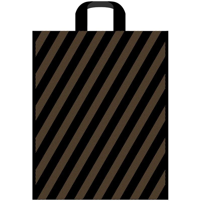 Пакет с петлевой ручкой Артпласт "Полоса", 40*45+6 (55). ПТЛ00642