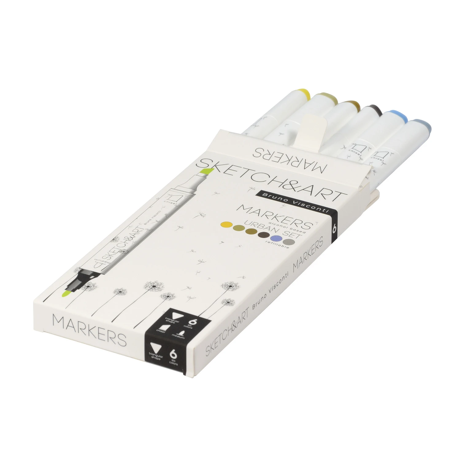 НАБОР ДВУСТОРОННИХ СКЕТЧ МАРКЕРОВ "SKETCH&ART. АРХИТЕКТУРА", 6 ЦВ. НАБОР ДВУСТОРОННИХ СКЕТЧ МАРКЕРОВ "SKETCH&ART. АРХИТЕКТУРА", 6 ЦВ.