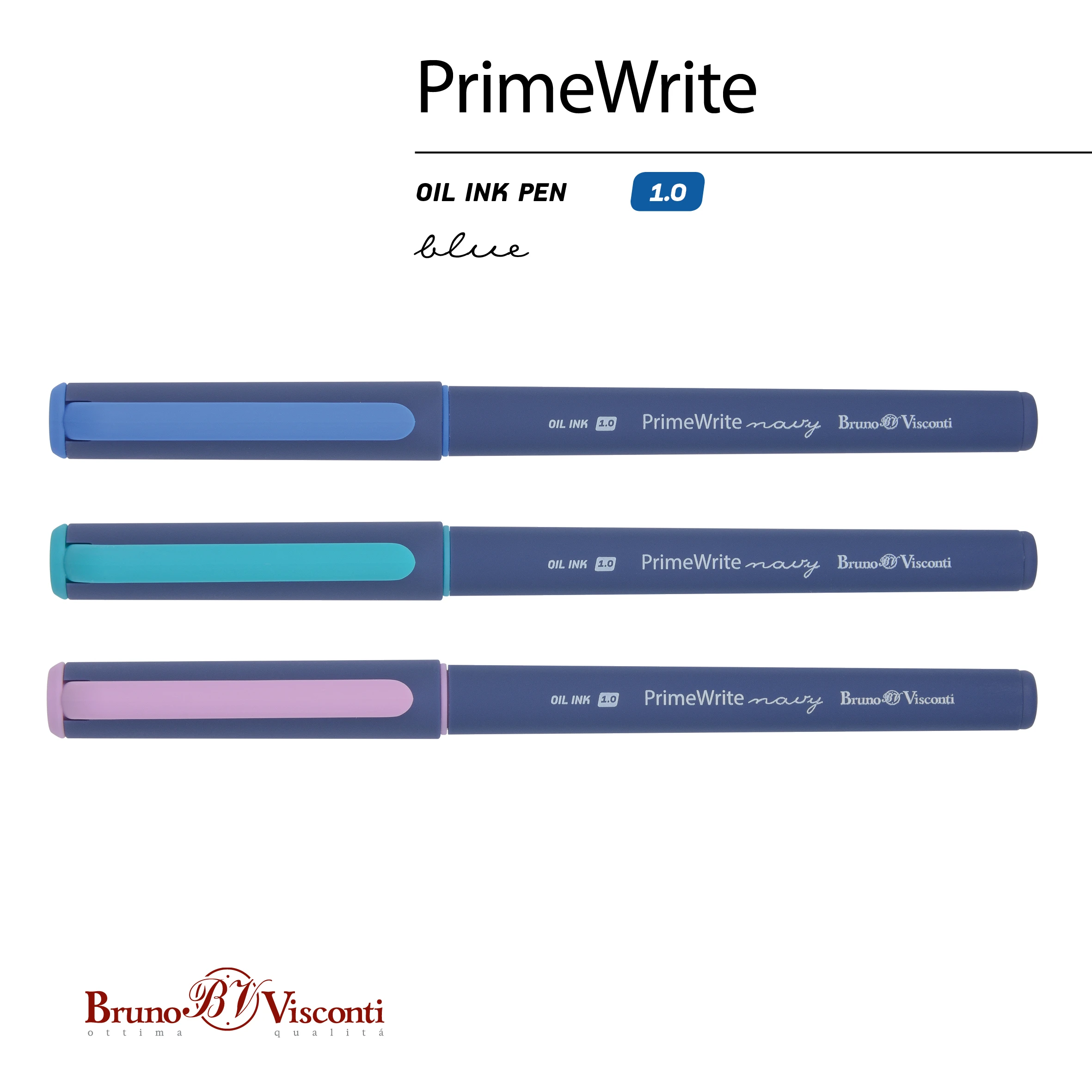 РУЧКА "PrimeWrite. Basic. Navy" С ЧЕРНИЛАМИ НА МАСЛЯНОЙ ОСНОВЕ, 1.0 РУЧКА "PrimeWrite. Basic. Navy" С ЧЕРНИЛАМИ НА МАСЛЯНОЙ ОСНОВЕ, 1.0