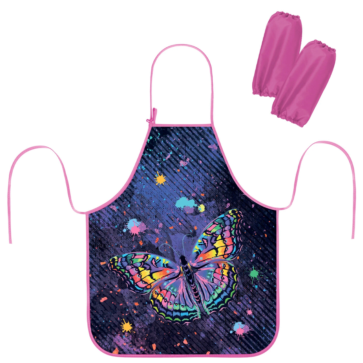 Фартук с нарукавниками ЮНЛАНДИЯ, 45х54 см, "Colorful butterfly",
