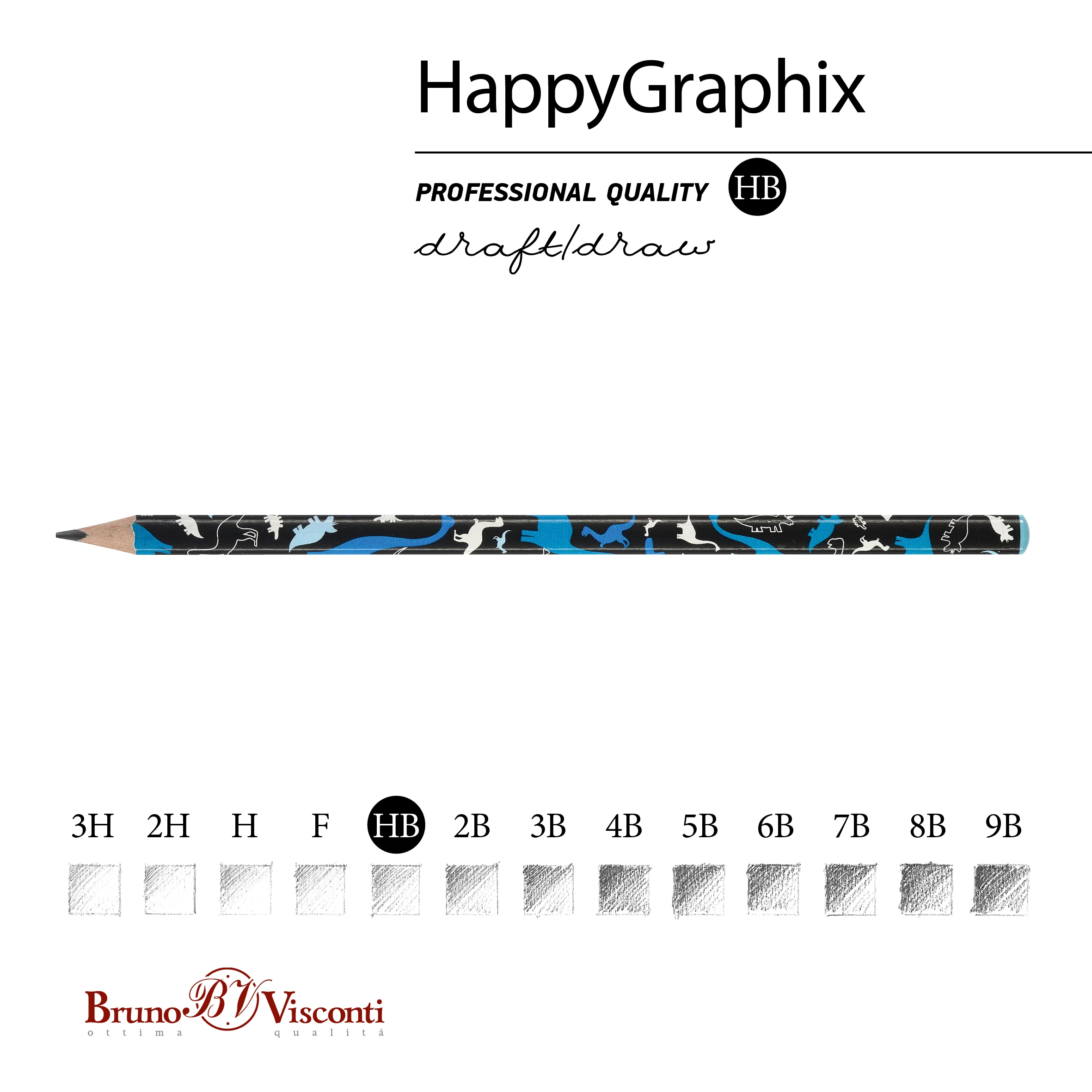 КАРАНДАШ ЧЕРНОГРАФИТОВЫЙ "HappyGraphix. Сказочные животные. КАРАНДАШ ЧЕРНОГРАФИТОВЫЙ "HappyGraphix. Сказочные животные.