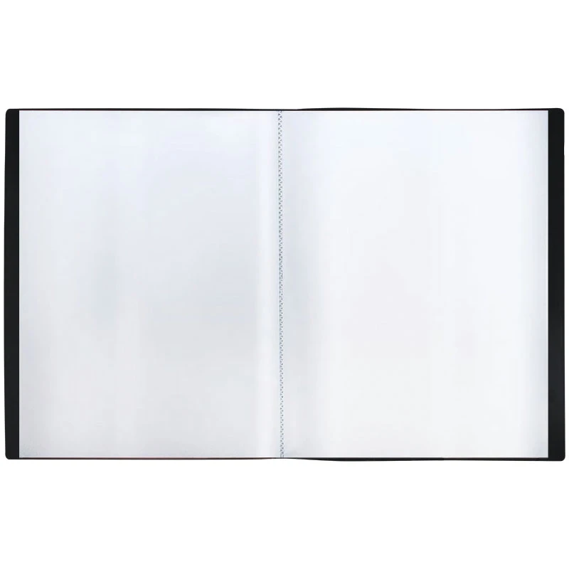 Папка с 80 вкладышами СТАММ, 30мм, 600мкм, черная Папка с 80 вкладышами СТАММ, 30мм, 600мкм, черная