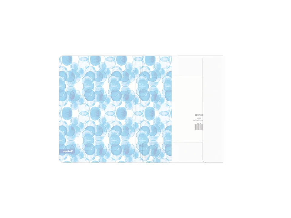 Папка на резинке Berlingo "Bubbles" А4, 600мкм, прозрачная, с рисунком