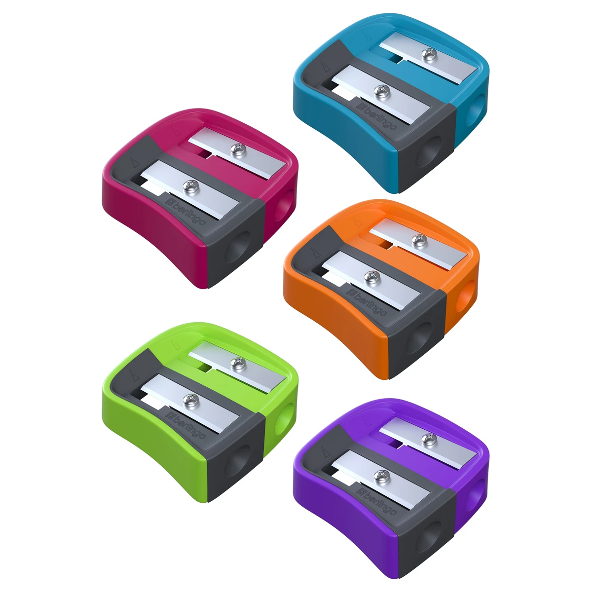 Точилка пластиковая Berlingo "Color Zone Duo", 2 отверстия, для Точилка пластиковая Berlingo "Color Zone Duo", 2 отверстия, для