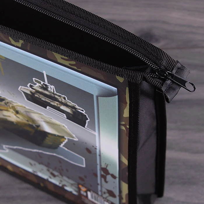 Папка для тетрадей А4 на молнии Battle tank Папка для тетрадей А4 на молнии Battle tank