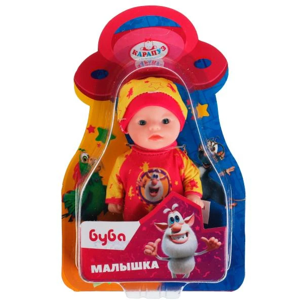 Пупс неозвученный БУБА 12см, можно купать, на блистере КАРАПУЗ