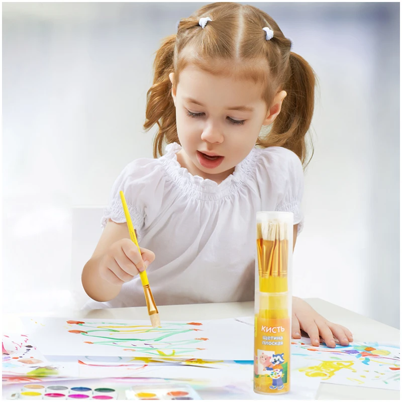 Кисть щетина, Мульти-Пульти, плоская №14 Кисть щетина, Мульти-Пульти, плоская №14