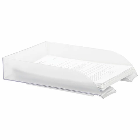 Лоток горизонтальный для бумаг BRAUBERG "Office style", 320х245х65 мм,