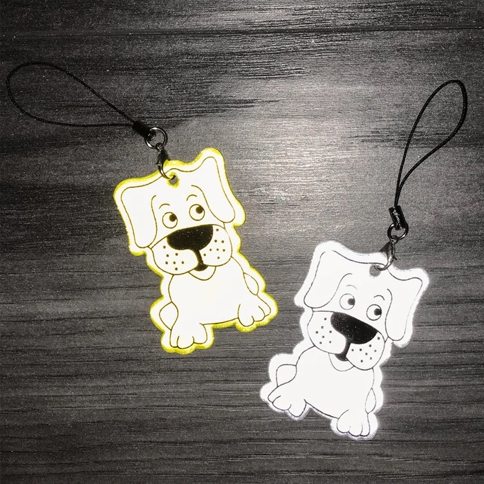 Светоотражающий брелок собака Светоотражающий брелок собака