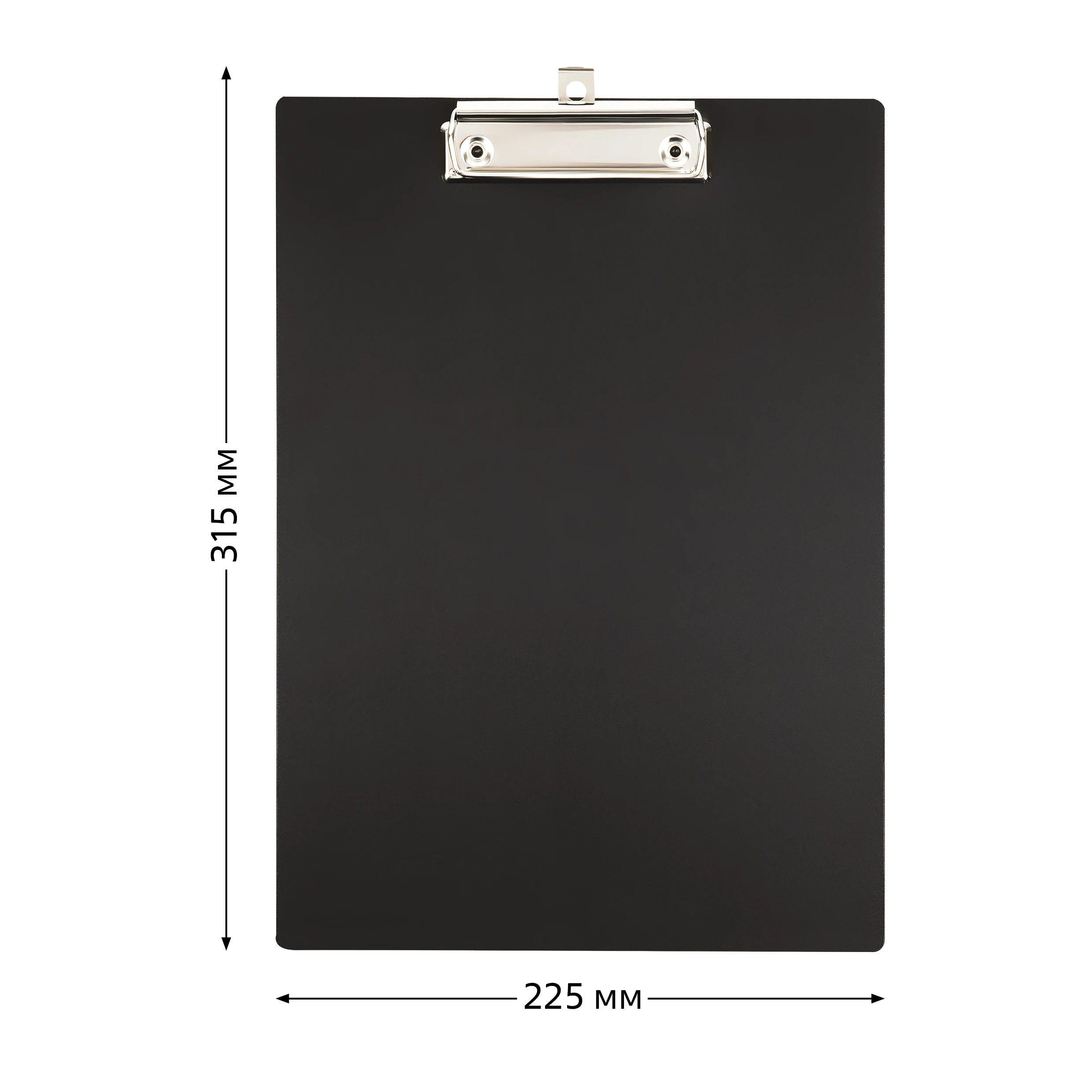 Планшет с зажимом СТАММ А4, 1000 мкм, пластик, черный Планшет с зажимом СТАММ А4, 1000 мкм, пластик, черный