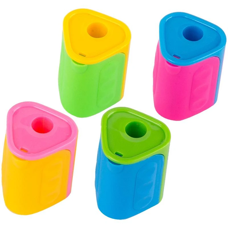 Точилка пластиковая ArtSpace, 1 отверстие, контейнер, ассорти. SH_2158