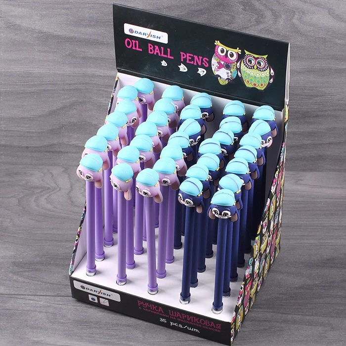 Ручка шариковая синяя на масляной основе "Darvish" "зайка"