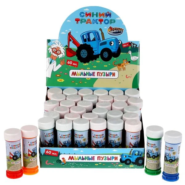 Мыльные пузыри СИНИЙ ТРАКТОР 60мл ИГРАЕМ ВМЕСТЕ