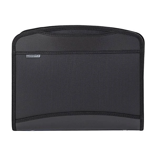 Портфель inФОРМАТ А4 черный пластик 1 мм 2отделения выдвижные ручки: PR4-ZOH7-K