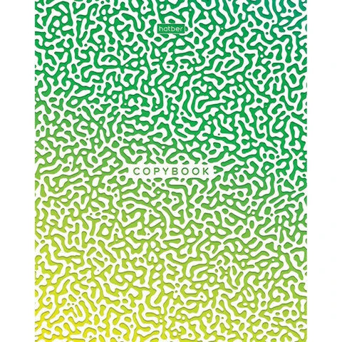 Тетрадь А5, 40 л., HATBER, скоба, клетка, глянцевая ламинация, "Радужные