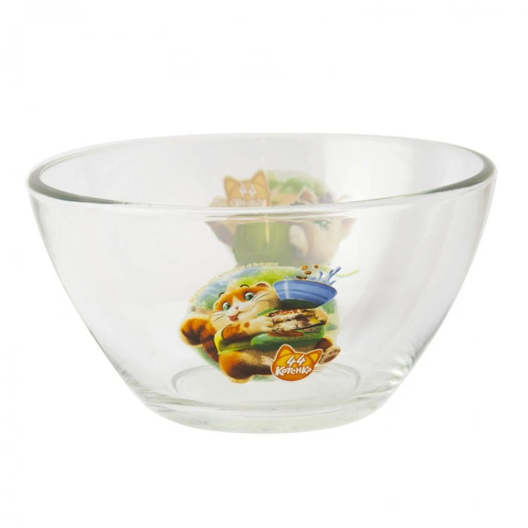 Салатник "44 Котенка", 12,5 см, стекло