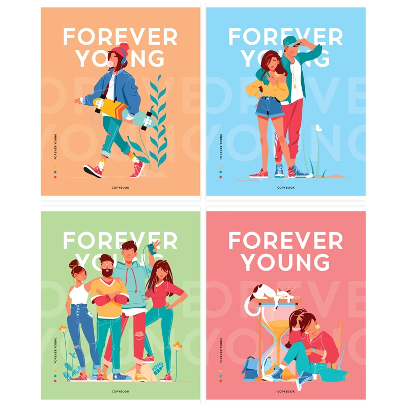 Тетрадь 96л., А5, клетка ArtSpace "Стиль. Forever young"