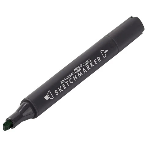 Маркер для скетчинга двусторонний 1 мм - 6 мм BRAUBERG ART CLASSIC, ТЕМНЫЙ Маркер для скетчинга двусторонний 1 мм - 6 мм BRAUBERG ART CLASSIC, ТЕМНЫЙ