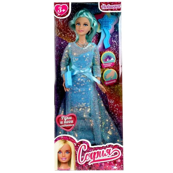 Кукла 29 см София, руки и ноги сгибаются, ресницы, маникюр, акс, кор КАРАПУЗ