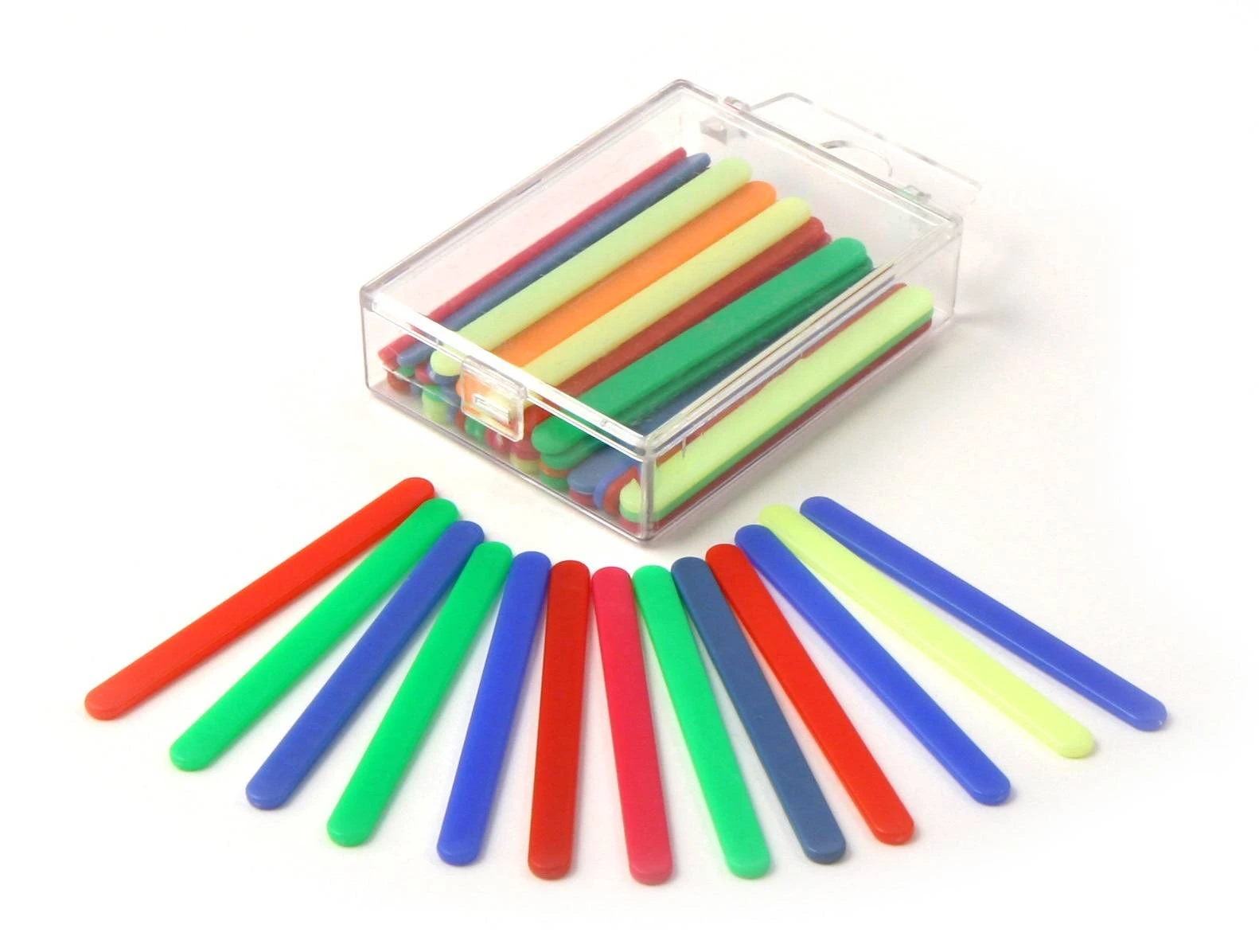 Счетные палочки  пласт. 50 шт  евробокс ассорти: 0220599 штр.: 4810159003236