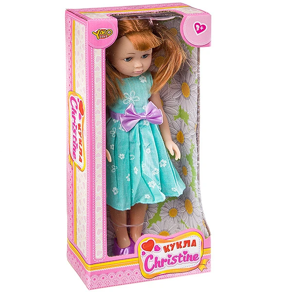 Кукла Cristine 35 см, ВОХ 39х17х9 см,  арт.M7578-4.