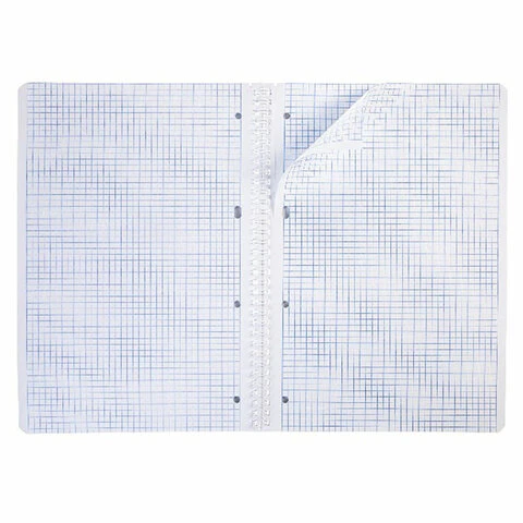 Тетрадь А4, 96 л., HATBER гребень, клетка, тиснение CROCO, "Nature" (4