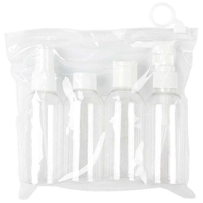 Бутылочки дорожные 55мл в наборе 4 шт