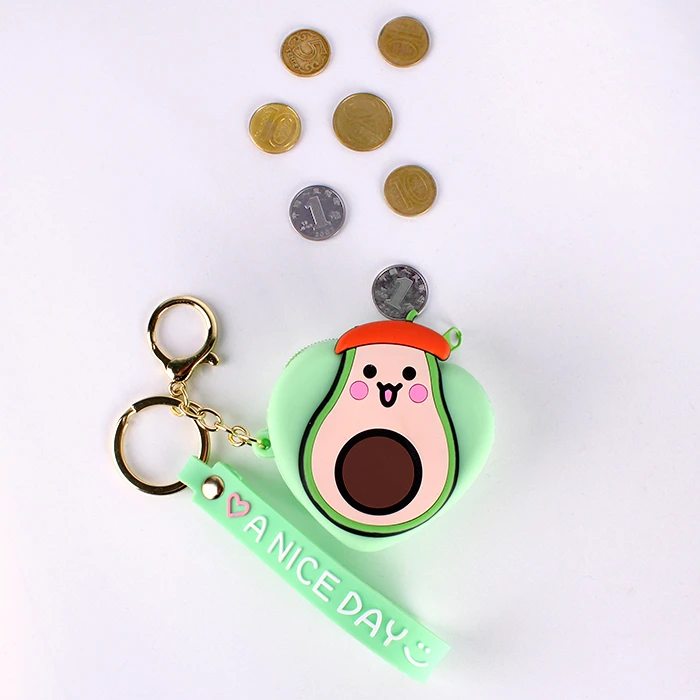 Монетница в виде сердца "Авокадо" Монетница в виде сердца "Авокадо"