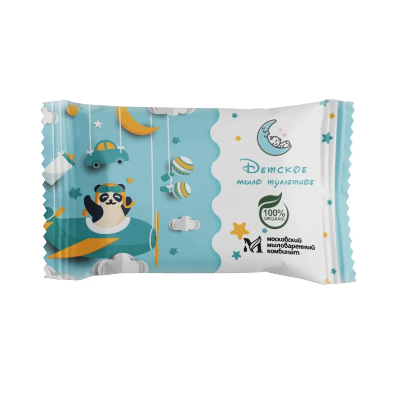 Мыло туалетное Детское в цветной обертке флоупак 100гр. МКТУ0921