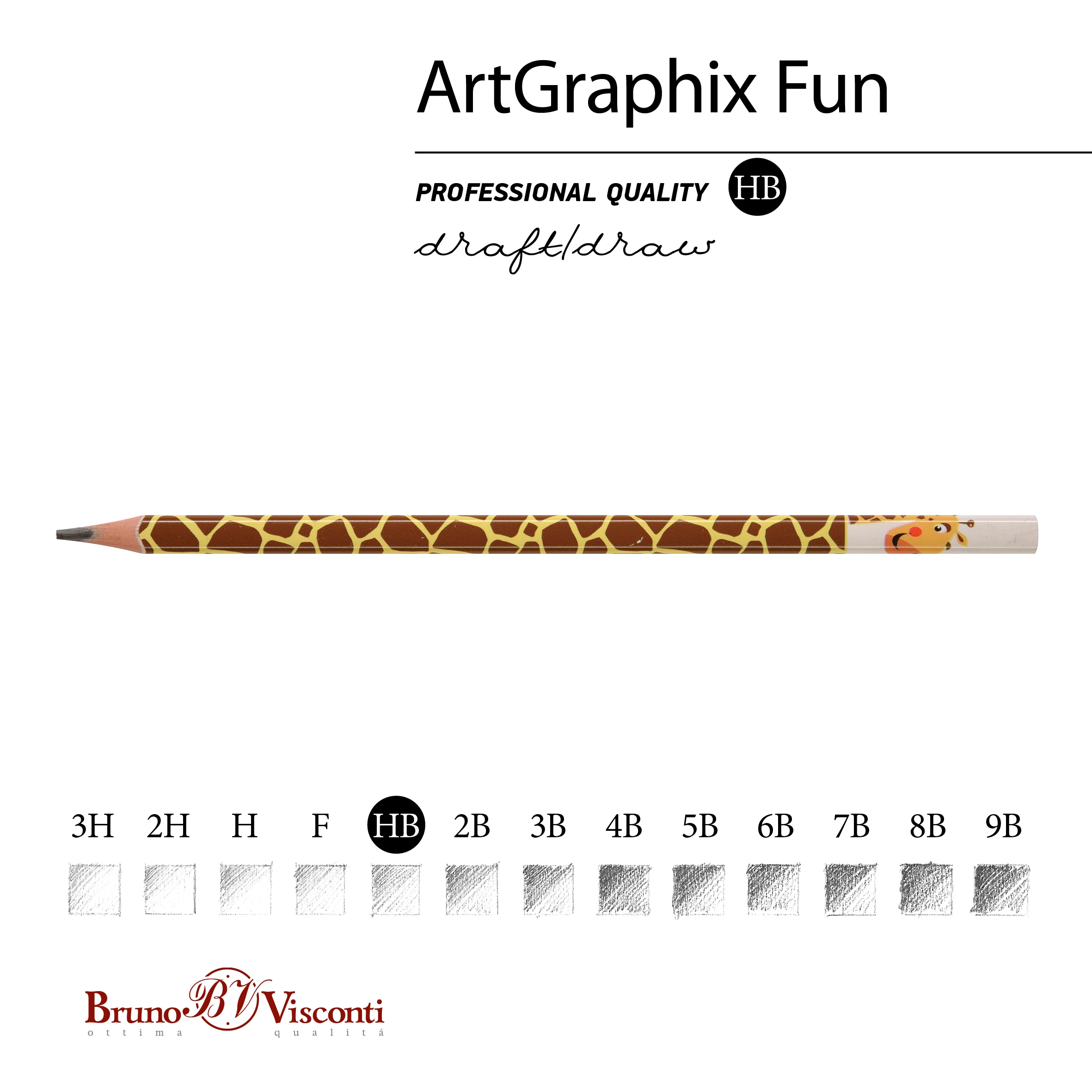 КАРАНДАШ ЧЕРНОГРАФИТОВЫЙ "ArtGraphix. Fun. Жираф" НВ (пластиковый КАРАНДАШ ЧЕРНОГРАФИТОВЫЙ "ArtGraphix. Fun. Жираф" НВ (пластиковый