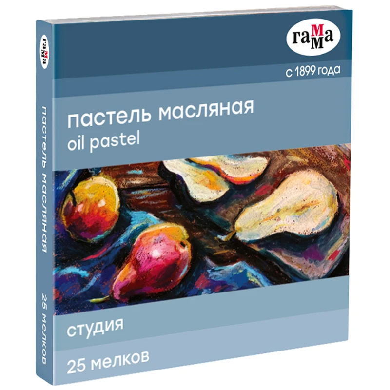Пастель масляная Гамма "Студия", 25 цветов, картон. упак. Пастель масляная Гамма "Студия", 25 цветов, картон. упак.