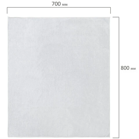 Тряпка для мытья пола из микрофибры 70х80 см "OVERLOCK GREY COLOUR",