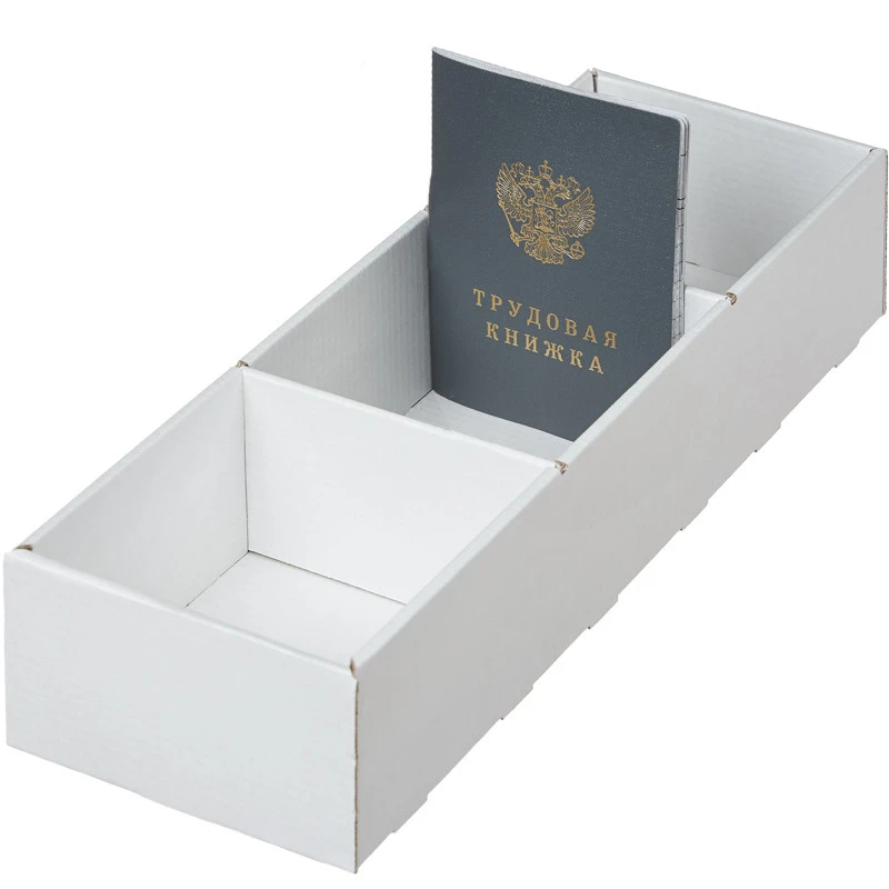 Картотека для трудовых книжек 340*100*65, картон штр. 4680237026248 Картотека для трудовых книжек 340*100*65, картон штр. 4680237026248