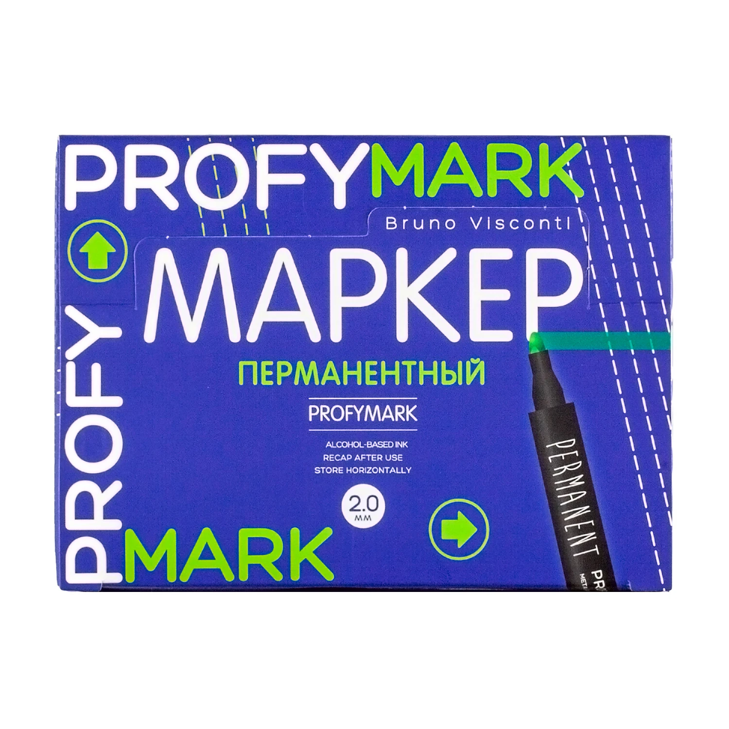 МАРКЕР ПЕРМАНЕНТНЫЙ "PROFYMARK", СИНИЙ МАРКЕР ПЕРМАНЕНТНЫЙ "PROFYMARK", СИНИЙ