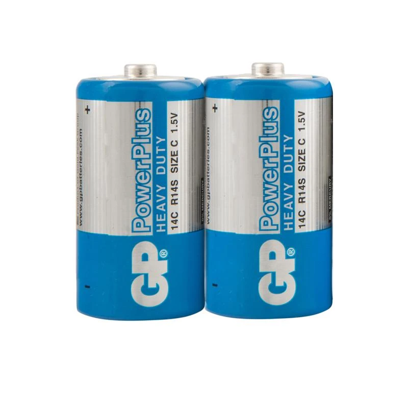 Батарейка GP PowerPlus C (R14) 14G солевая, OS2. GP 14CEBRA-2S2 Батарейка GP PowerPlus C (R14) 14G солевая, OS2. GP 14CEBRA-2S2