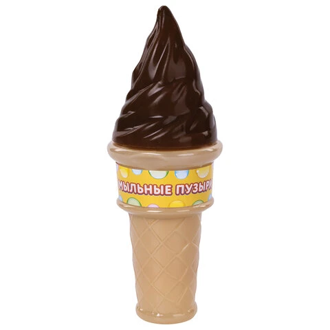 Мыльные пузыри ЮНЛАНДИЯ, 120 мл, "Мороженое", в фигурной баночке, Мыльные пузыри ЮНЛАНДИЯ, 120 мл, "Мороженое", в фигурной баночке,