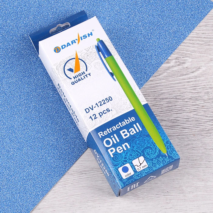 Ручка автоматическая син. "Darvish" на масляной основе цветной корпус Ручка автоматическая син. "Darvish" на масляной основе цветной корпус